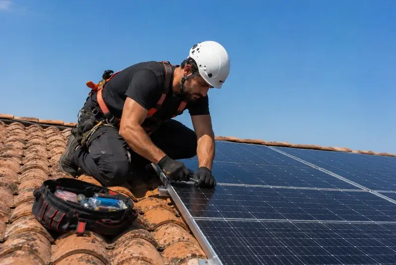 Maintenance et monitoring de panneaux solaires à Aubertin