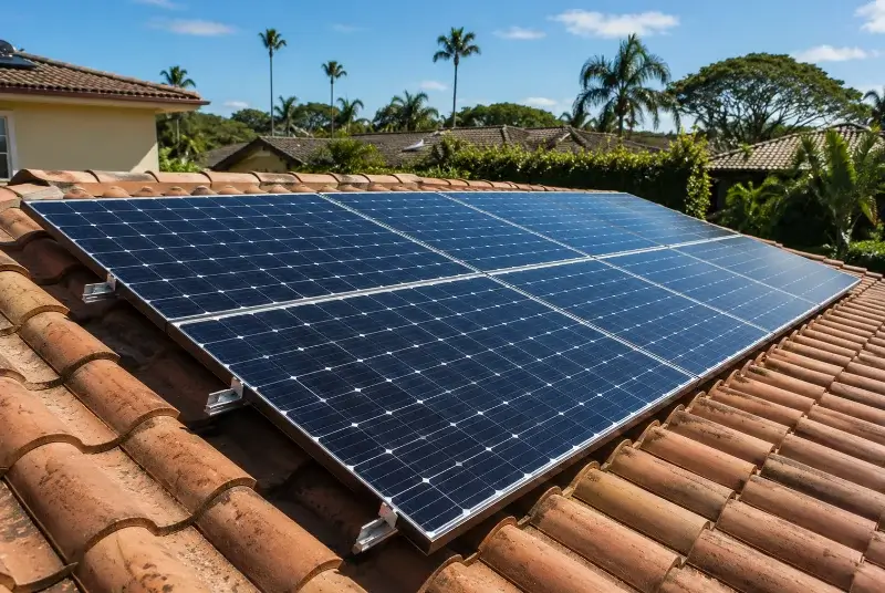 Installation de panneaux solaires à Aubertin